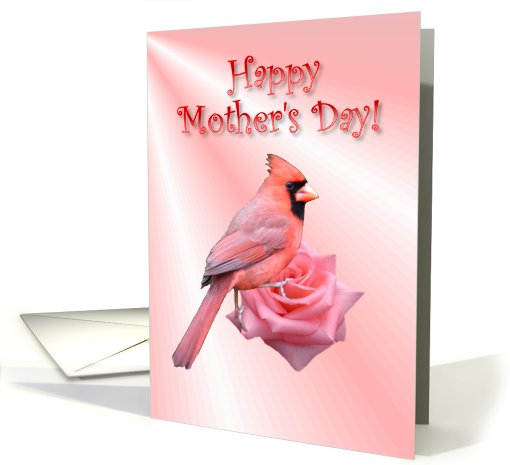 Happy Mother's Day Cardinal Rose card (549424)