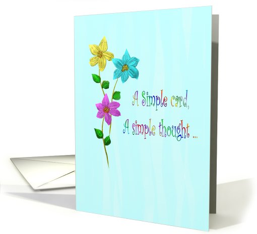 I'm Sorry Apology Flowers Simple card (551656)