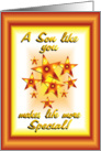 Happy Birthday Son Stars card