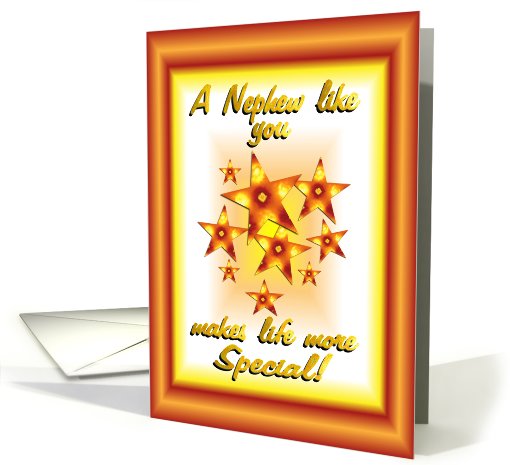 Happy Birthday Nephew Stars card (587163)