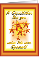 Happy Birthday Grandfather Stars card