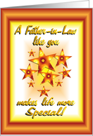 Happy Birthday Father-in-Law Stars card