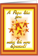 Happy Birthday Father Papa Stars card