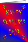 Happy Father’s Day Red and Blue card