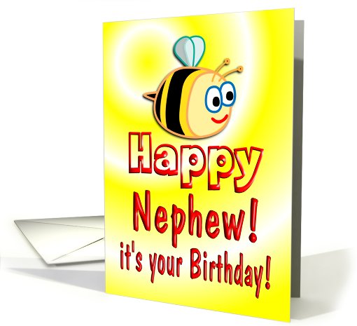 Nephew Birthday Bee Cute card (650484)