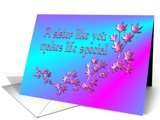 Sister's Day card (659887)