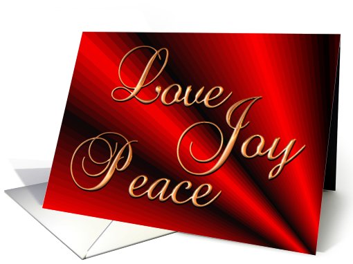 Christmas Love Joy Peace Red card (697283)