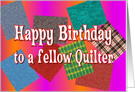 Happy Birthday Quilter card
