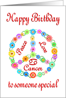 Happy Birthday Cancer Astrology Zodiac Birth Sign card