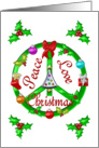 Peace Love Christmas card