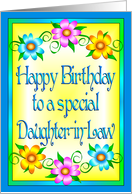 Happy Birthday Daughter-in-Law Flowers card