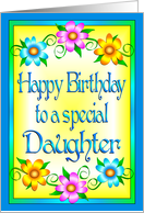Happy Birthday Daughter Flowers card