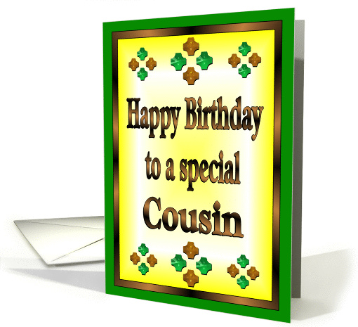 Happy Birthday Cousin card (857992)
