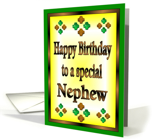 Happy Birthday Nephew card (857998)