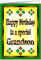 Happy Birthday Grandson card