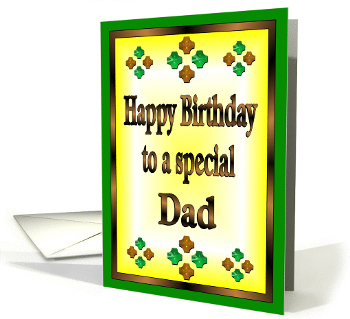 Happy Birthday Dad card (858005)
