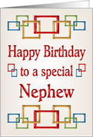 Happy Birthday Nephew, Colorful Links card