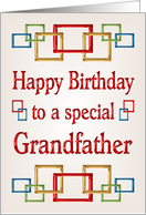 Happy Birthday Grandfather, Colorful Links card