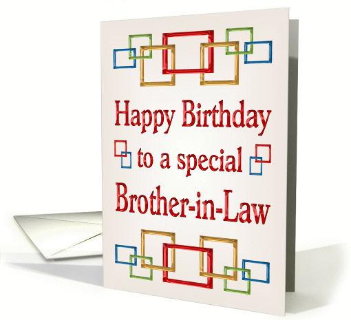 Happy Birthday Brother-in-Law card (878067)