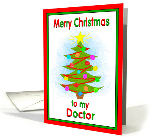 Merry Christmas Doctor Tree Ornaments from Child card (938861)