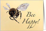 Bee Happy Blank Notecard card