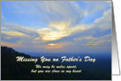 Missing You on Father’s Day, Mountain Sunset card