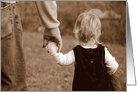 Holding Daddy’s Hand, to Dad From Daughter on Father’s Day card