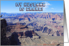 Happy Birthday Husband Grand Canyon card