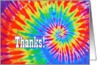 Tie-Dye Thanks For the Gift card