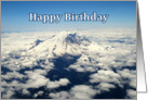 Happy Birthday, Mount Rainier, Washington State card