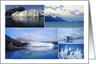 Glacier Bay Alaska Collage Blank card