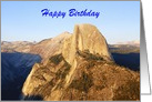 Birthday Half Dome Mountain, Yosemite National Park, Custom Text card