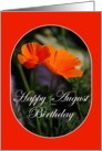 Happy August Birthday, Poppy card