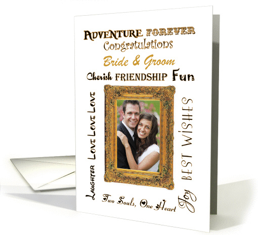 Congratulations to the Bride and Groom, White, Custom... (1094152)