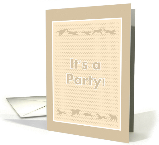 Paw Prints Birthday Party Invitation card (1225342)