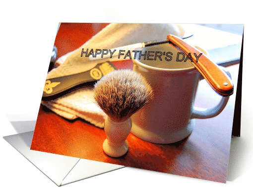 Straight Edge Razor Happy Father's Day From Son card (404498)