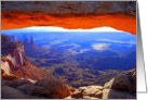 Mesa Arch, Canyonlands, Utah card