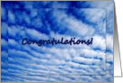 Clouds - graduation congratulations card