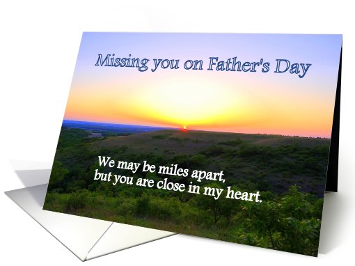 Missing You Father's Day card (429689)