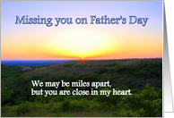 Missing You Father’s Day card