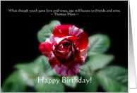 Friend Rose Birthday card