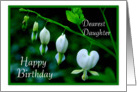 Happy Birthday to Daughter - White Hearts card