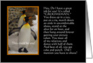 Will you be my Groomsman Penguin Humor card