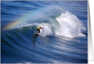 Rainbow Surfer Blank Any Occasion card
