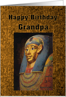 Pharaoh Happy Birthday Grandpa card