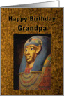 Pharaoh Happy Birthday Grandpa card