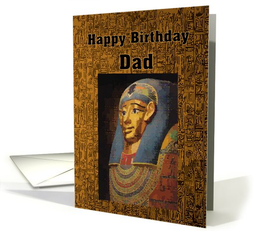 Pharaoh Happy Birthday Dad card (606175)