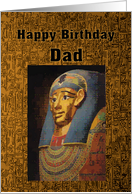 Pharaoh Happy Birthday Dad card