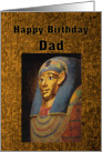 Pharaoh Happy Birthday Dad card