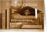 Congratulations Graduate, Classic Books card